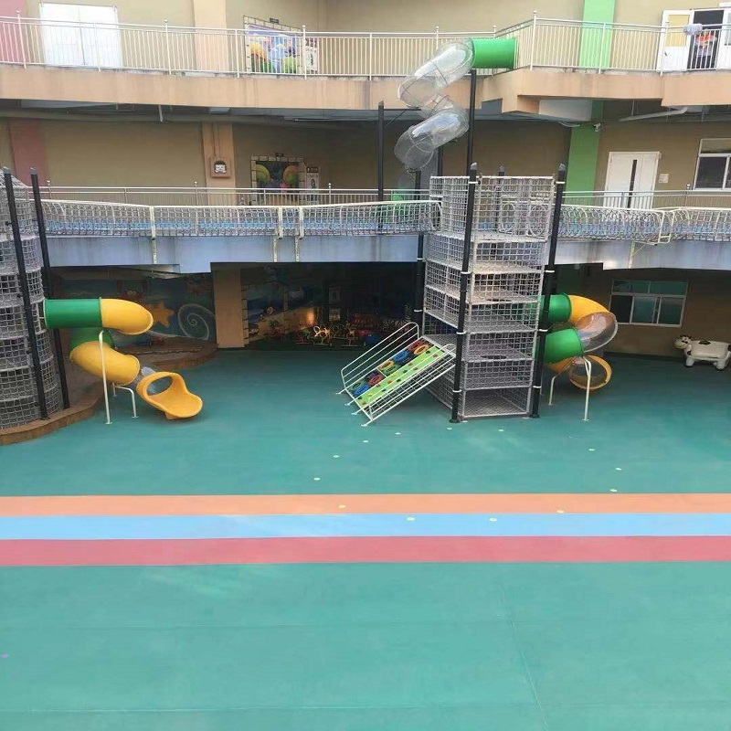91视频网站在线观看塑膠地板案例欣賞|青島市大風車幼兒園